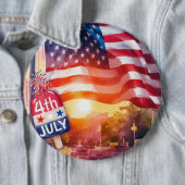 Show uw vaderlandsliefde! ronde button 6,0 cm (In situ)