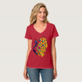 Show uw veren V-Neck T-Shirt (Voorkant volledig)