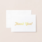 Show uw waardering met een mooie dank u! folie kaarten (Voorkant met envelop)