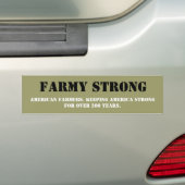 Show Uw waardering voor Amerikaanse boeren Bumpersticker (Op auto)