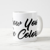 Show uw ware kleuren grote koffiekop (Voorkant rechts)