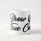 Show uw ware kleuren grote koffiekop (Voorkant)