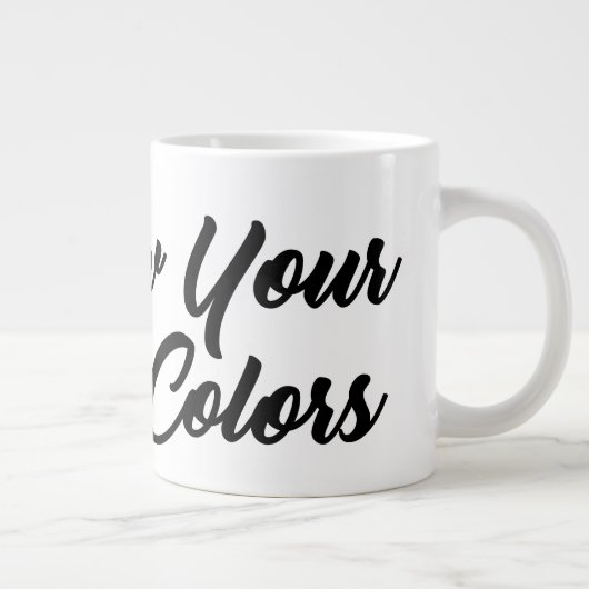 Show uw ware kleuren grote koffiekop (Rechts)