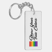 Show uw ware kleuren sleutelhanger (Voorkant Links)