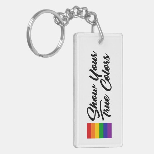 Show uw ware kleuren sleutelhanger (Voorkant Links)