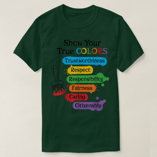 Show uw ware kleuren  t-shirt (Design voorkant)
