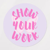 Show Uw werk Labels (Design 2)