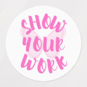 Show Uw werk Labels (Design 1)