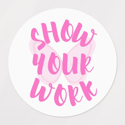 Show Uw werk Labels (Design 1)