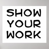 Show Uw werk Poster (Voorkant)