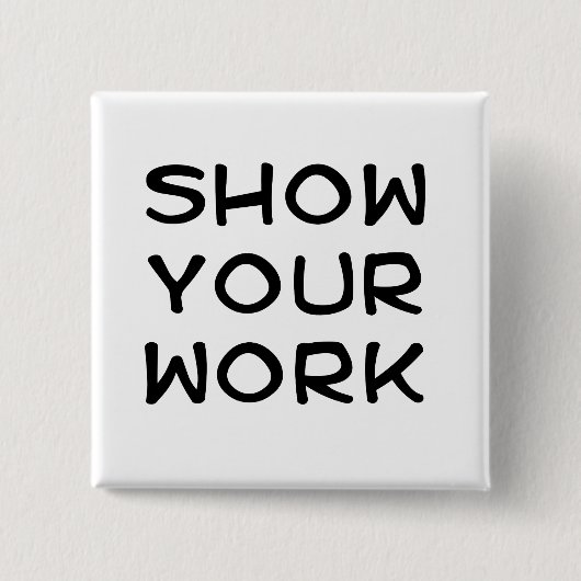 Show Uw werk Vierkante Button 5,1 Cm (Voorkant)