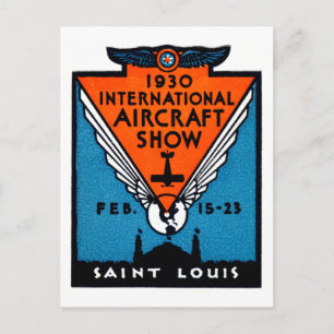 show van 1930 St. Louis Air Briefkaart