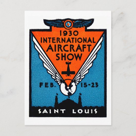 show van 1930 St. Louis Air Briefkaart (Voorkant)
