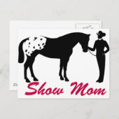 Show van Appaloosa Horse Briefkaart (Voorkant / Achterkant)