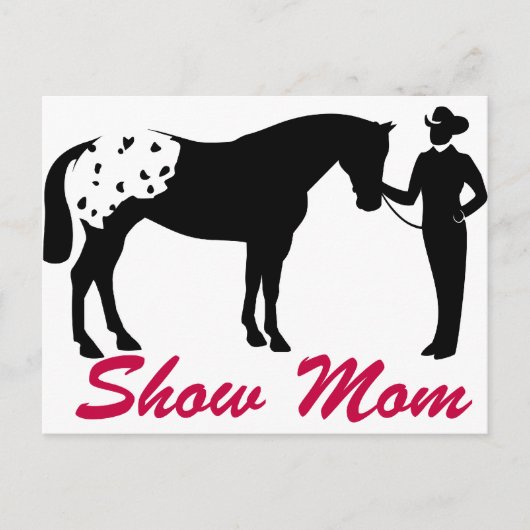 Show van Appaloosa Horse Briefkaart (Voorkant)