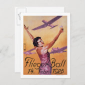 Show van de luchtvaart in het Poster van de Promo  Briefkaart (Voorkant / Achterkant)