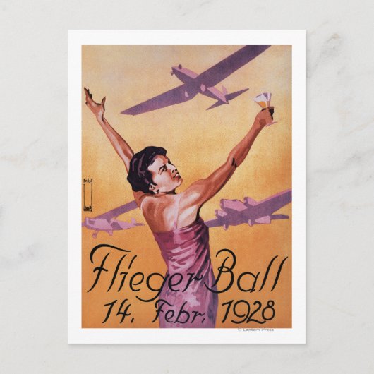 Show van de luchtvaart in het Poster van de Promo  Briefkaart (Voorkant)
