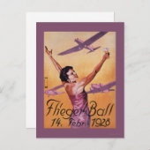 Show van de luchtvaart in het Poster van de Promo Briefkaart (Voorkant / Achterkant)