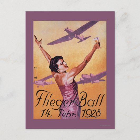 Show van de luchtvaart in het Poster van de Promo Briefkaart (Voorkant)