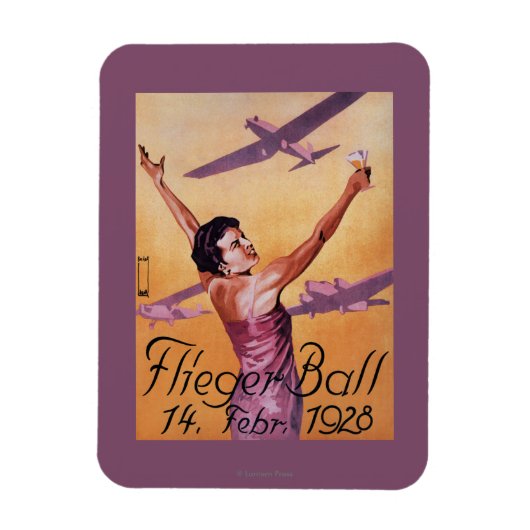 Show van de luchtvaart in het Poster van de Promo  Magneet (Verticaal)