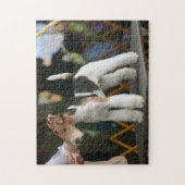 Show van drager fox terrier legpuzzel (Verticaal)