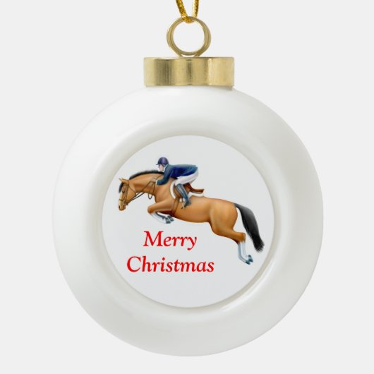 Show van Equestrië Jumper Horse kerstversiering Keramische Bal Ornament (Voorkant)