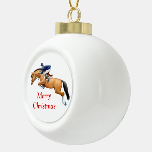 Show van Equestrië Jumper Horse kerstversiering Keramische Bal Ornament (Rechts)