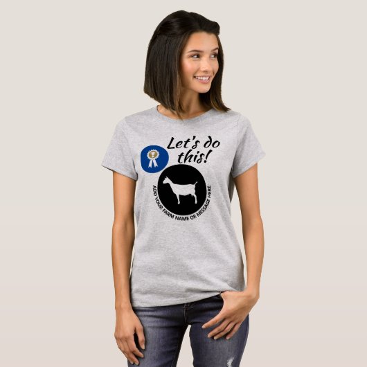Show van het graafschap Fair Livestock Dairy Goat T-shirt (Voorkant volledig)