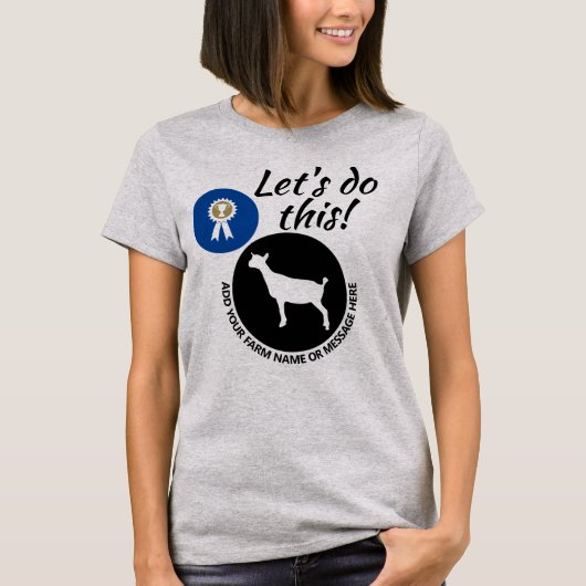 Show van het graafschap Fair Nigerian Dwarf Dairy  T-shirt (Voorkant)