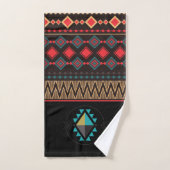 Show van het Southwest Tribal Black en Red Tribal Bad Handdoek (Handdoek)