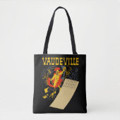 Show van het theater in Vaudeville Abstracte Kuns Tote Bag (Voorkant)