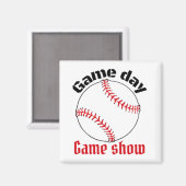 Show van honkbalspel magneet (Voorkant / Achterkant)