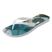 Show van internetverbindingen als een patroon van teenslippers (Schuin)