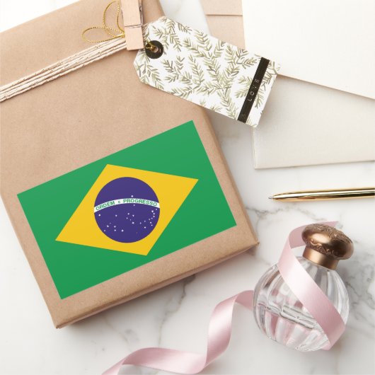 Show van je kleuren - Brazilië Rechthoekige Sticker (Geschenken)
