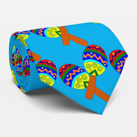 "Show van je maracas" hispanic music party Stropdas (Opgerold)