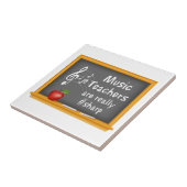 Show van je muziekdocent tegeltje (Zijkant)