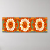 SHOW van MARIGOLD Flower : decoratieve kunst Poster (Voorkant)