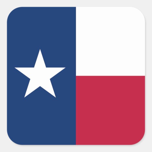 Show van uw kleuren - Texas Vierkante Sticker (Voorkant)