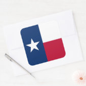Show van uw kleuren - Texas Vierkante Sticker (Envelop)