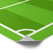 Show van uw kleuren - Voetbal Poster (Hoek)