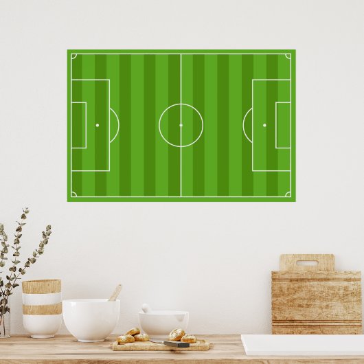 Show van uw kleuren - Voetbal Poster (Keuken)