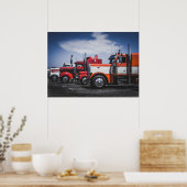 Show van vrachtwagens — poster (Keuken)