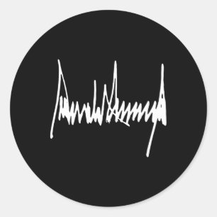 Show vandaag uw steun Donald Trump-handtekening Ronde Sticker