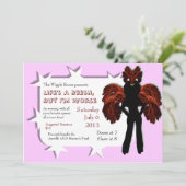 Show Veelzijdige Queen Custom Drag Invitae Kaart (Staand voorkant)