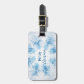 SHOW VLAKT PATTERN ZEER kerstmis Bagagelabel (Voorkant verticaal)