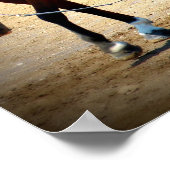 Show voor buislijnpaarden Warm-up Poster (Hoek)