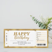 Show voor concertgebeurtenis Gold Cadeet elke keer Kaart (Staand voorkant)