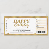 Show voor concertgebeurtenis Gold Cadeet elke keer Kaart (Voorkant)