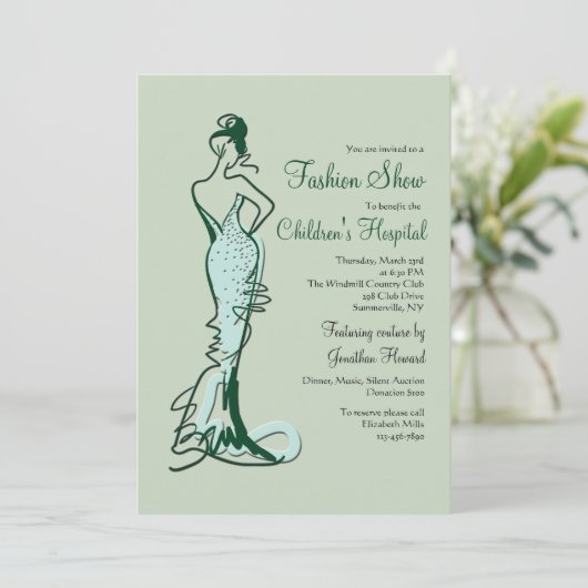 Show voor couture Mode Kaart (Staand voorkant)