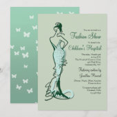 Show voor couture Mode Kaart (Voorkant / Achterkant)